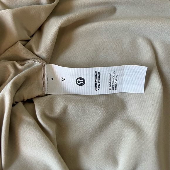 Lululemon Athletica Wundermost Square-Neck Long Sleeve Bodysuit NWT Mojave Tan - Picture 8 of 8